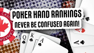 ALL Poker Hands Ranked and Explained [upl. by Yendirb]