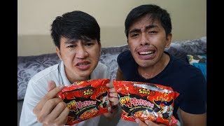 KOREAN SPICY NOODLE CHALLENGE PART 2 [upl. by Reitrac]