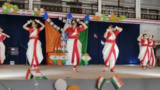 Saraswati Vandana Dance Performance independence day dssschool9558 2024 [upl. by Etteluap]