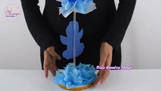 3 Ideas para decorar✨Arreglo con globos🕊️Guirnalda con globos 🎈Decoration for Christening [upl. by Orme]