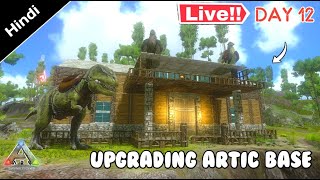 Searching For New Base Location  Arctic Brutal Series  In Live Multiplayer  ARK MOBILE  Hindi [upl. by Trinetta245]