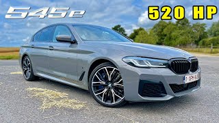 520HP BMW 545e G30 REVIEW on AUTOBAHN  ULTIMATE 5 Series [upl. by Ilojna]