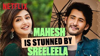 Maheshs FLIRTY Meet Cute with Sreeleela 👀❤️‍🔥  Guntur Kaaram  Netflix India [upl. by Ardnaxila]