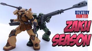 WEIMEI HALF CANNON AND JMS ZAKU II HG 1144 ZAKUSEASON YOUTUBE YOUTUBEFEED ZAKU GUNDAM GUNPLA [upl. by Ansev]