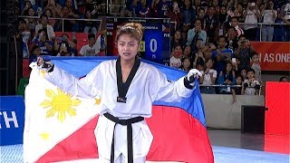 GOLD MEDAL for Pauline Lopez in the womens 57kg category of taekwondo  2019 SEA Games [upl. by Gracie]