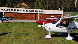 56 Flug vom Altiport Megève zum Altiport Méribel [upl. by Ron]