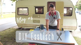 6 Wohnwagen ESSTISCH lackieren  DIY Esstisch  Camper amp Wohnwagen Renovierung [upl. by Westland]