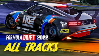 ALL Formula Drift Tracks  2022 Season NEW TRACK  Assetto Corsa Mods [upl. by Dnar]