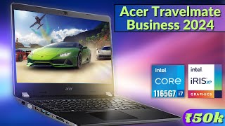 Acer Travelmate Business Laptop Review In Hindi  i7 11th Generation  Windows 11 Home  Under ₹50k [upl. by Adnolay]