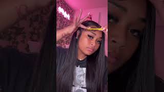 Straight lace front wig install [upl. by Aileahcim]