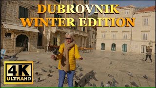 Dubrovnik Old Town Winter Edition 4K February 2023 Walking Tour [upl. by Nightingale89]