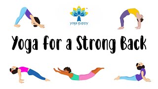 Yoga for Strong Back for Kids  Backbends to Improve Posture  Yoga for Children  Yoga Guppy [upl. by Gierc]