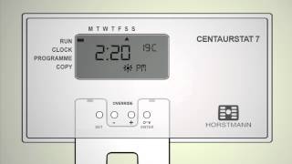 Video How to manually set your Horstmann thermostat [upl. by Ahsaercal210]