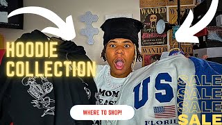 MY HOODIE COLLECTION  BEST PLACE TO BUY HOODIES FOR CHEAP [upl. by Sabella]