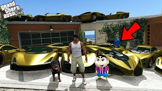 GTA 5  Franklin Touch Anything Change into Gold in GTA 5 [upl. by Laughry703]