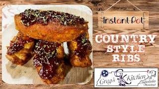 How to Make Juicy Instant Pot BBQ Country Style Ribs in Minutes [upl. by Anivad]