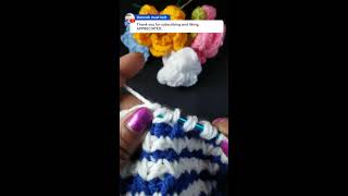 Have you seen this beautiful duo colour Tunisian crotchet patternbeginner friendly [upl. by Derby]