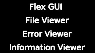 File Error and Information Viewers [upl. by Nahte]