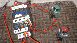 single phase on line dol starter connection simple wiring [upl. by Ddej]