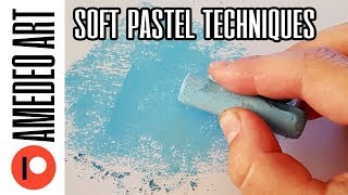 Soft pastel techniques  Soft pastels for beginners [upl. by Esihcoc]