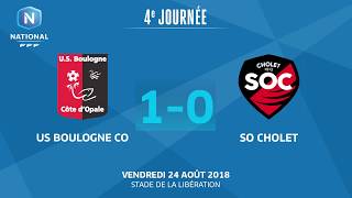 J4 Boulogne Cholet 10 le résumé I National FFF 20182019 [upl. by Nehtanoj524]