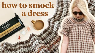 Smocking a Dress From Scratch It Took Months  DIY Smocked Dress [upl. by Lumbard]