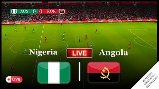 Nigeria vs Angola Live  En Direct Coupe dAfrique  CAN 2024 Full Match  Video Game Simulation [upl. by Asir275]