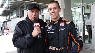 RACER GP of Indy Qualifying Interview with Jack Hawksworth [upl. by Khajeh]