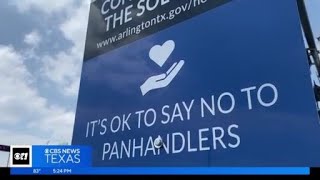 City of Arlington discouraging public from handing cash to panhandlers [upl. by Lairret]