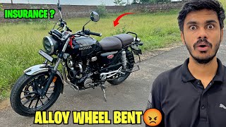 MY HONDA HNESS CB350 RIM BENT 🤬  LOW QUALITY ALLOY WHEEL  INSURANCE CLAIM OR NOT [upl. by Gunter]