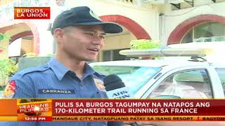 Pulis Cordillera kaunaunahang pulis na lumahok sa trail running sa France [upl. by Hassi]