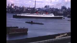 RMS Queen Elizabeth Departs New York for the Final Time in 1968 [upl. by Orsay]