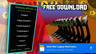 Stick war legacy mod menu V20235638 New version 2024 [upl. by Felten]