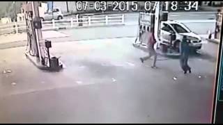 CCTV footage of Durban garage cash heist [upl. by Naillig]