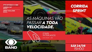 AO VIVO PORSCHE CUP  CORRIDA SPRINT  ETAPA DE INTERLAGOS  24082024 [upl. by Gnirps322]