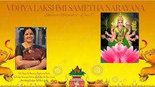 Vidhya Lakshmi Sametha Narayana [upl. by Nomolas496]