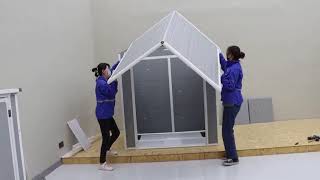 6x4 Plastic Shed Instruction Video [upl. by Aliab]