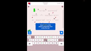 Cryptogram The Solution For Level 138  Step by Step Word Brain Puzzle [upl. by Enehpets]