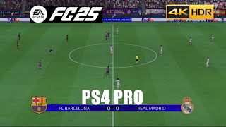 FC 25 Old Gen PS4 Pro Gameplay 4K HDR [upl. by Adamis]