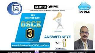 OSCE August 2021 Answer Key Part 1 Stations 0107  AnesthesiaTOOLS  WebinarCAMPUS [upl. by Hubey321]