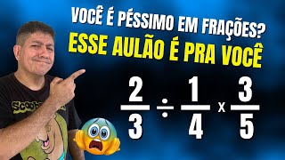 OPERAÇÕES COM FRAÇÕES  AULÃO DO ZERO  Prof Robson Liers  Mathematicamente [upl. by Rehsu312]