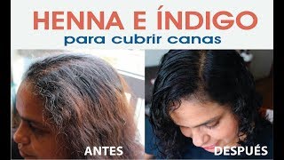 Henna e índigo para cubrir canas en 2 pasos [upl. by Repohtsirhc]