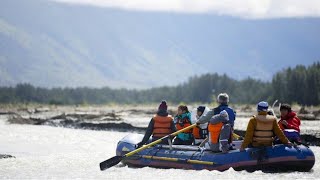 Chilkat Bald Eagle Preserve Rafting Tour to Haines  Skagway Alaska [upl. by Handal]