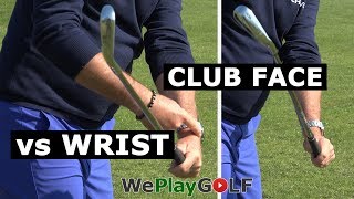 Golf instruction Perfect wrist action for a square club face in your golf swing [upl. by Yorle]