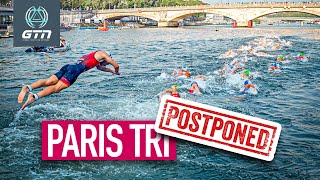 Paris 2024 Mens Olympic Triathlon Postponed Cancellation Possible [upl. by Jewell]