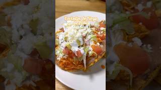 Tostadas de tinga de pollo recetas comida cocina pollo [upl. by Allisan17]