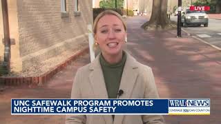 UNC Safewalk program lends an ear gives students peace of mind [upl. by Winfred837]