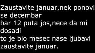 Zeljko SamardjicZaustavite januar TEKST [upl. by Arukas664]