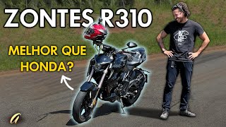 ZONTES R310 PASSA DE 150 KMH DE MÁXIMA Contamos se a nova moto chinesa vale a pena [upl. by Henleigh90]