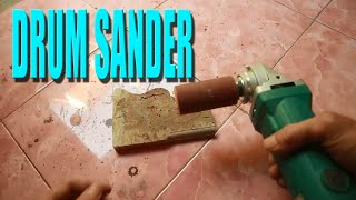 Membuat Amplas Silinder Bulat dengan Mesin Gerinda Drum Sander [upl. by Kally271]